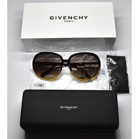 GIVENCHY GV7180/S GLNJL BROWN/YELLOW GRADIENT BROWN FLASH ROUND SUNGLASSES. 61mm - Picture 13 of 13